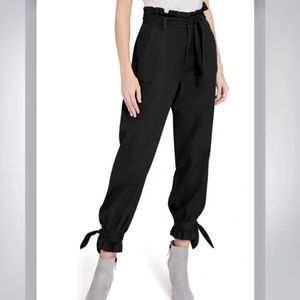 Alice + Olivia classics stylish baggy pants with ties at ankle